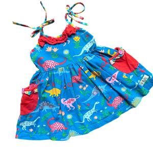 Merce & Me 3/4 Tie Straps Pockets Dinosaurs STEM Colorful School Science